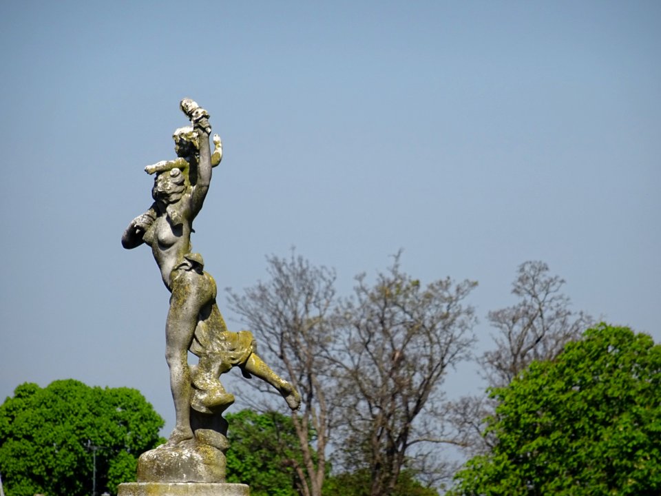 Statue, parc du Château de Saint Germain-en-Laye, Yvelines… 