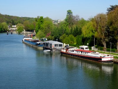 La Seine et l'île de la Chaussée, entre Bougival et Croiss… 