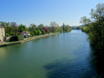 La Seine et l'île de la Chaussée, entre Bougival et Croiss… 