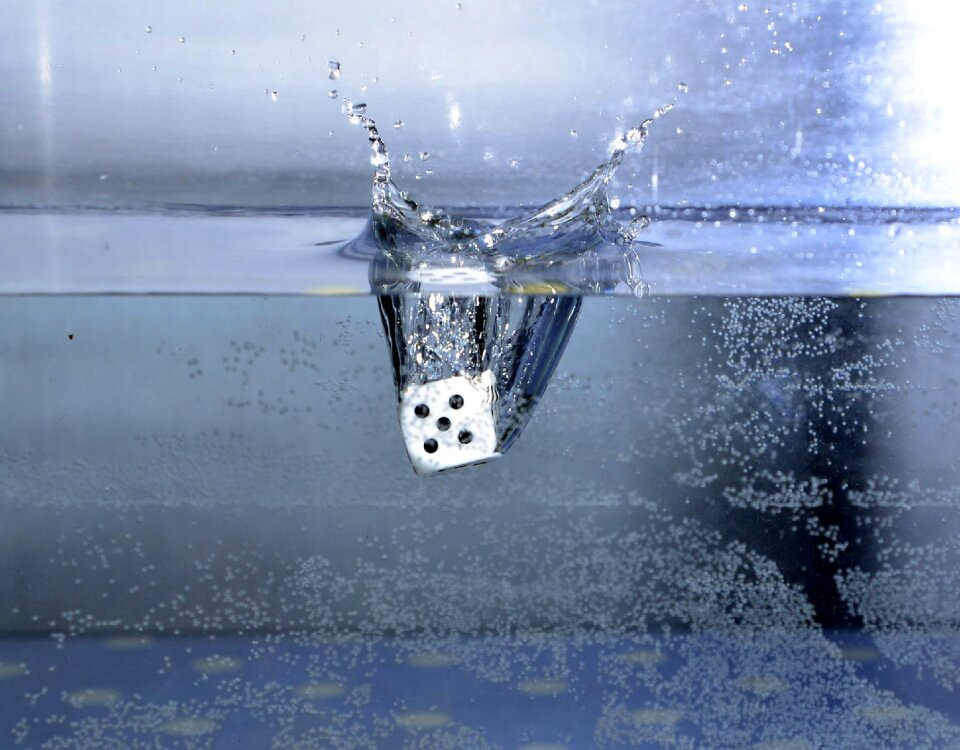 Splash moment slow motion
