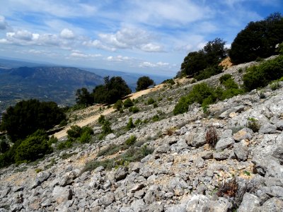Pente d'éboulis sous la Scala 'e Pradu 
