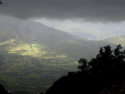 Jeu de lumière sous les nuages photo