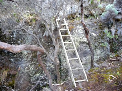 Dans la montée, deuxième échelle avec sa ceinture de sécur… 