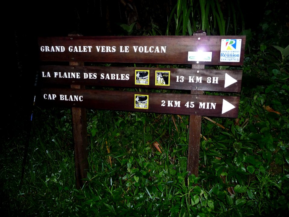 Direction Plaine des Sables 13 km 8H ! 