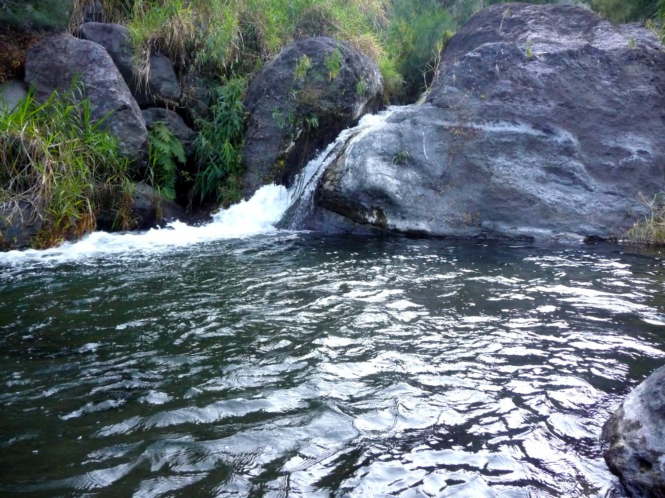 Petit ressaut sur le Petit Bras de Cilaos 