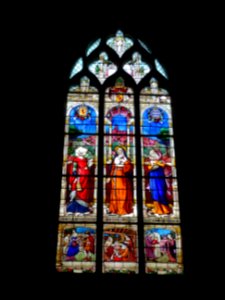 Vitrail, Eglise Notre-Dame, Mortagne-au-Perche, Orne 