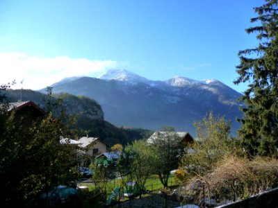 Lendemain de tempête de neige automnale au Môle, prise dep… 