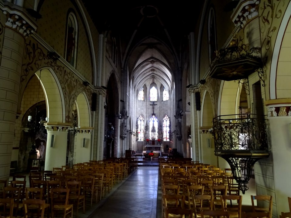 Intérieur de l'église de la Madeleine, Verneuil-sur-Avre, … 