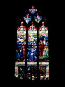 Vitrail, Eglise Notre-Dame, Mortagne-au-Perche, Orne 
