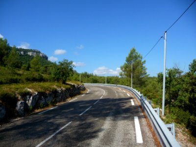 La D1, après le Col de l'Ange en allant vers Roquefort, Bo… 