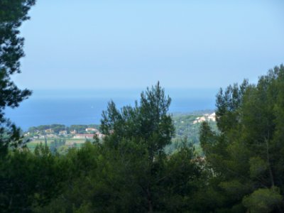 Première vue sur la mer Méditérannée 