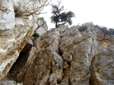 Remontée raide vers Cap Gros 