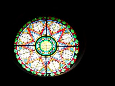 Vitrail, Eglise Saint-Etienne, Garéoult, Var 