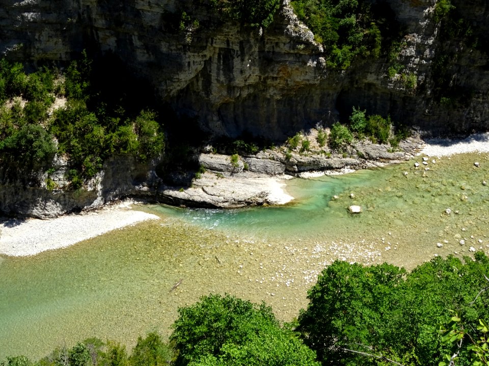 Depuis le sentier Martel, les eaux turquoises du Verdon 