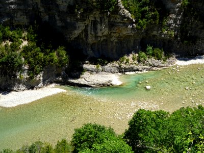 Depuis le sentier Martel, les eaux turquoises du Verdon 