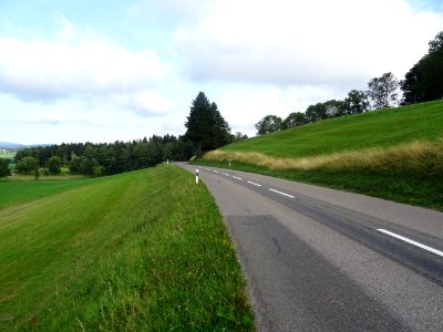 Faux-plat dans la montée à La-Chaux-de-Fonds, Suisse 