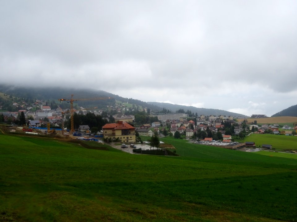 Ste-Croix, hôtel et résidence en construction, Suisse 