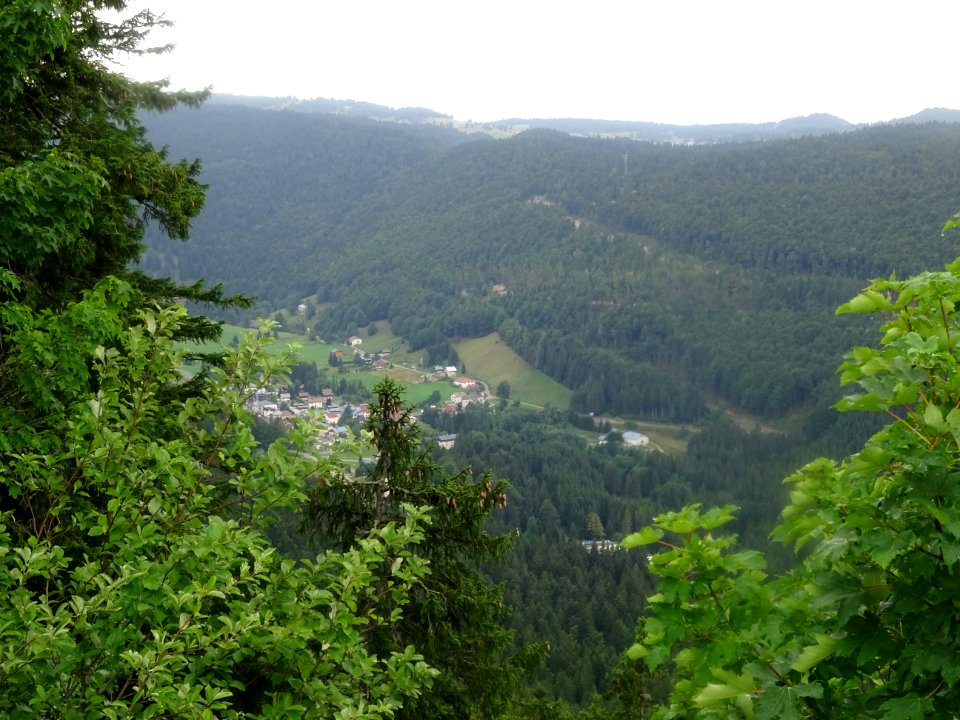 Vue sur la vallée de Mijoux, Ain 