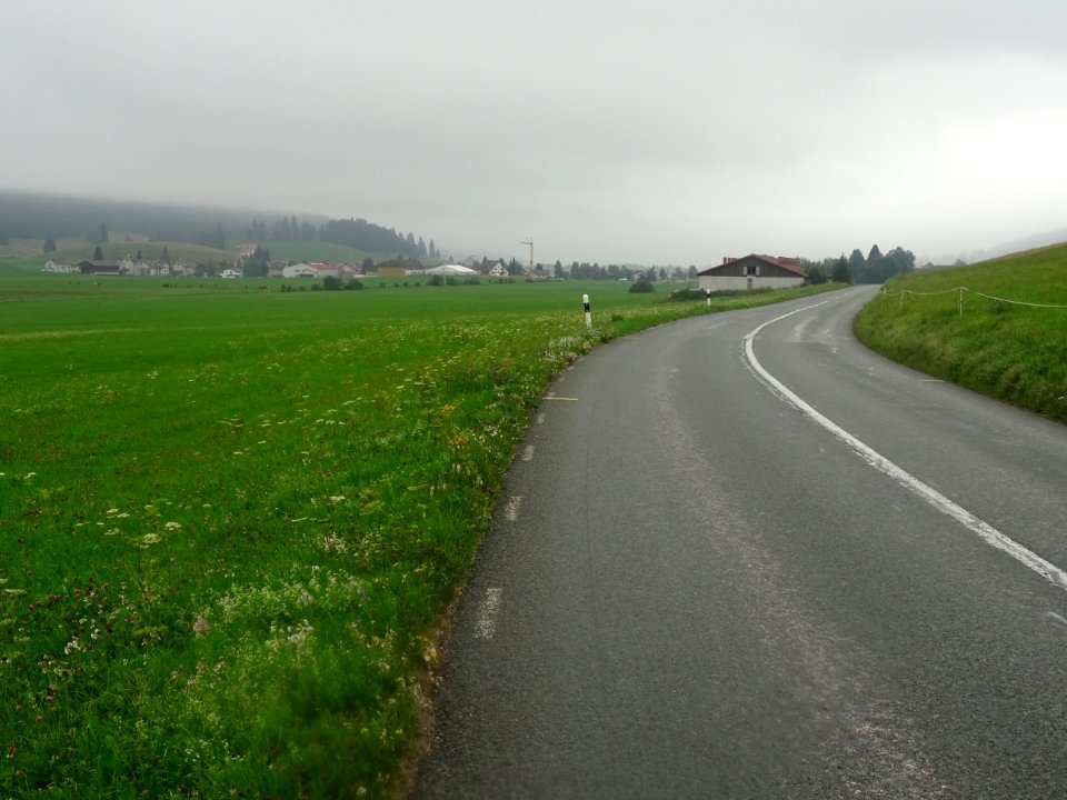 En arrivant à la Brévine 