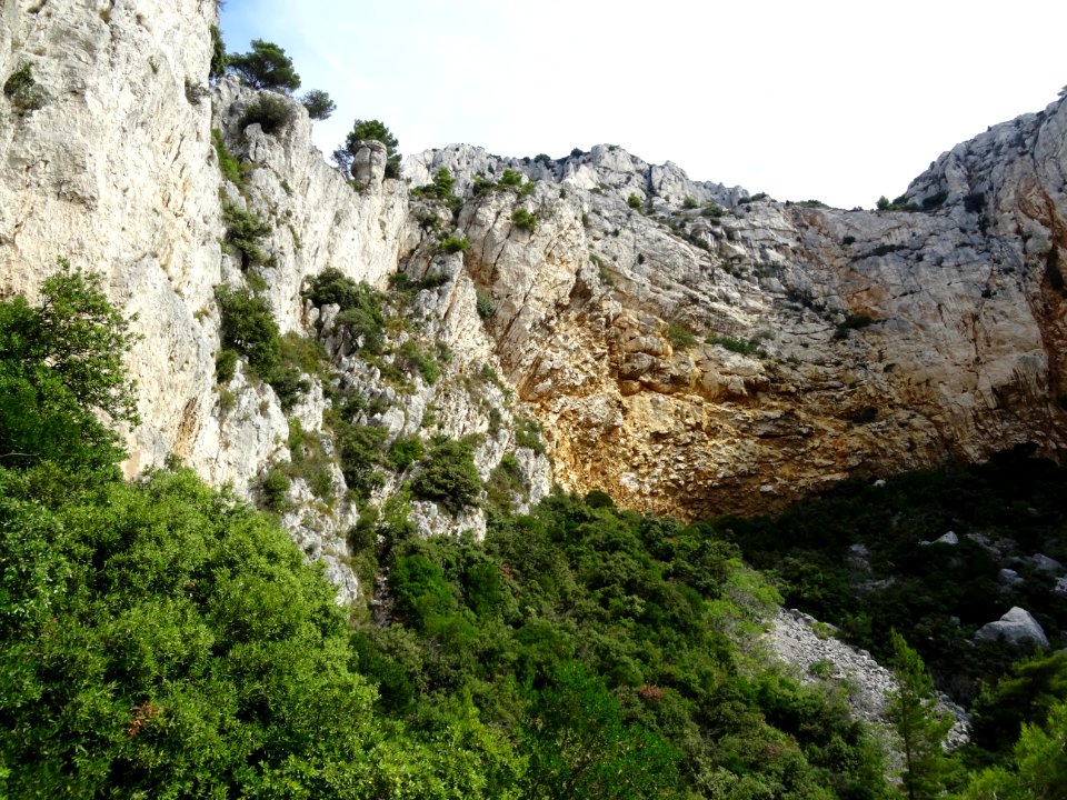 Remontée raide vers Cap Gros 