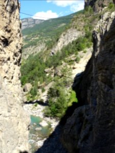 Passerelles dans les gorges de la Durance 
