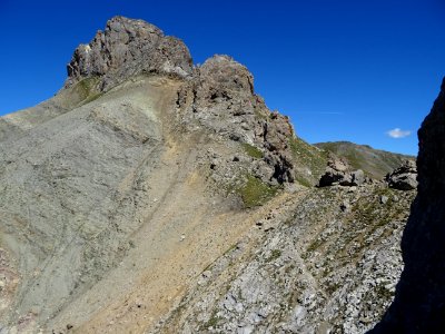 A la hauteur du col terminal, vue depuis le dernier ressau… 