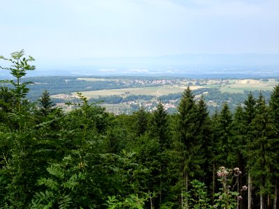 Vue en se retournant vers les Vosges et Belfort, sur la ro… 