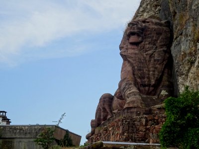 Le Lion de Belfort, sculpteur Auguste Bartholdi, Belfort 