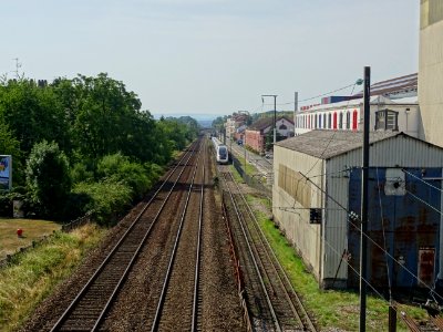 Au dessus des voies de chemin de fer, Belfort 