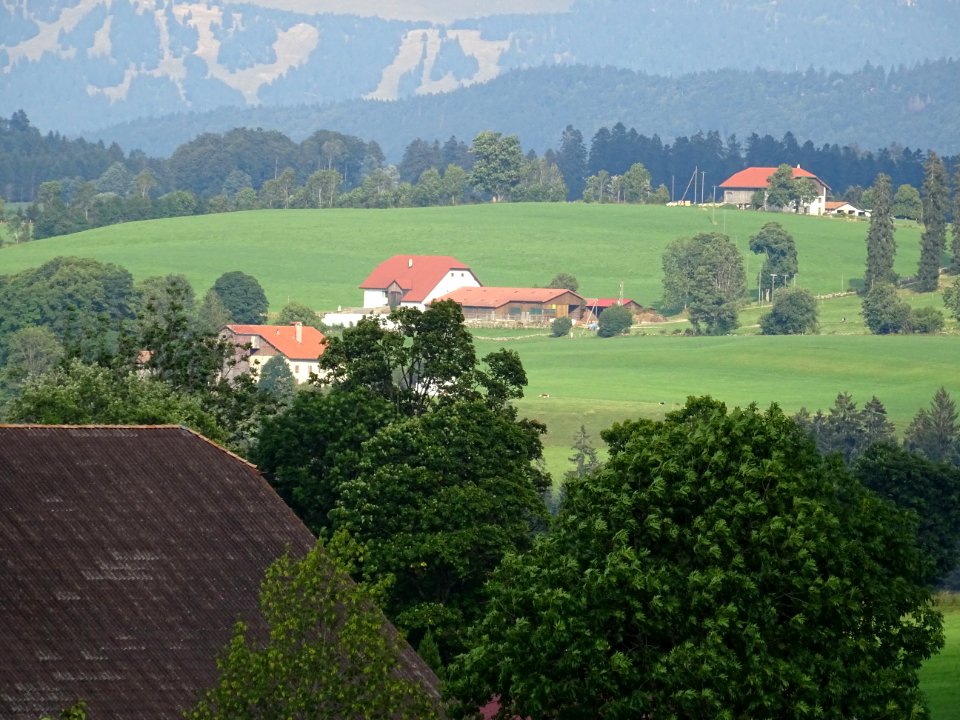 Paysage du canton de Neufchâtel, Suisse 