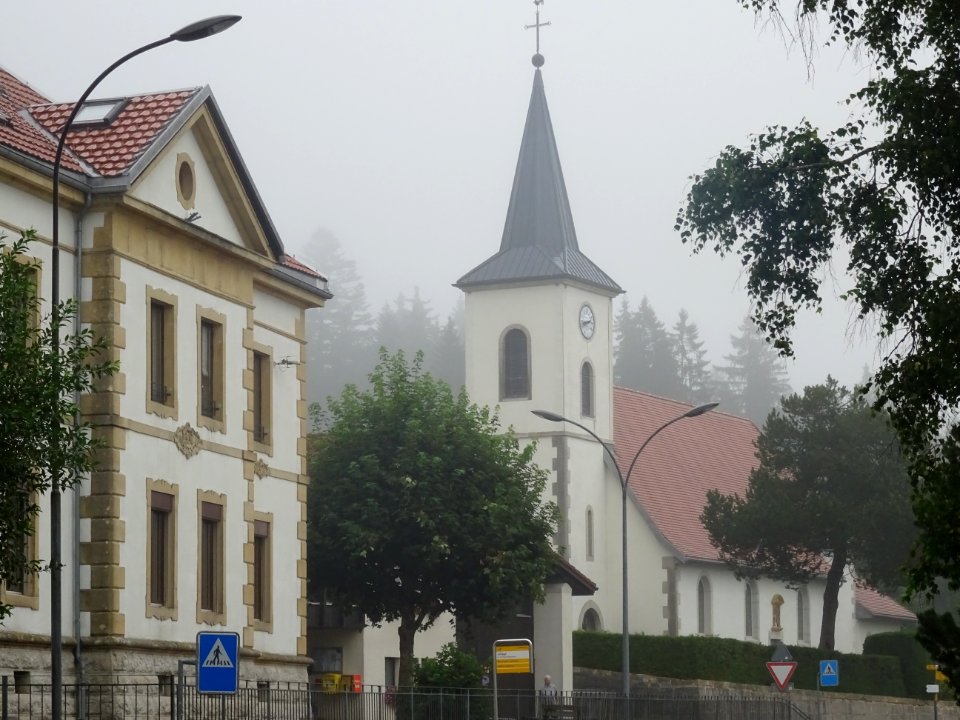 Temple à Le Cerneux-Péquignot, Suisse 
