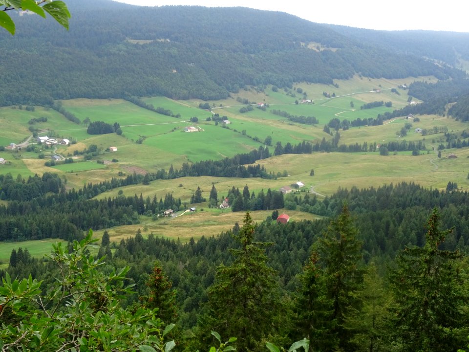 Vue sur la vallée de Mijoux, depuis la route du Col de la … 