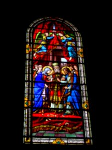 Vitrail, Eglise Saint-Pierre, Maîche, Doubs 