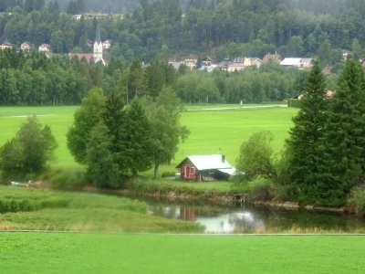 Chalet, prairie, temple, Le Sentier, Vallée de la Joux, Su… 