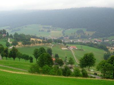 Vue sur le Val-de-Travers, Travers, Couvet et Fleurier, Su… 