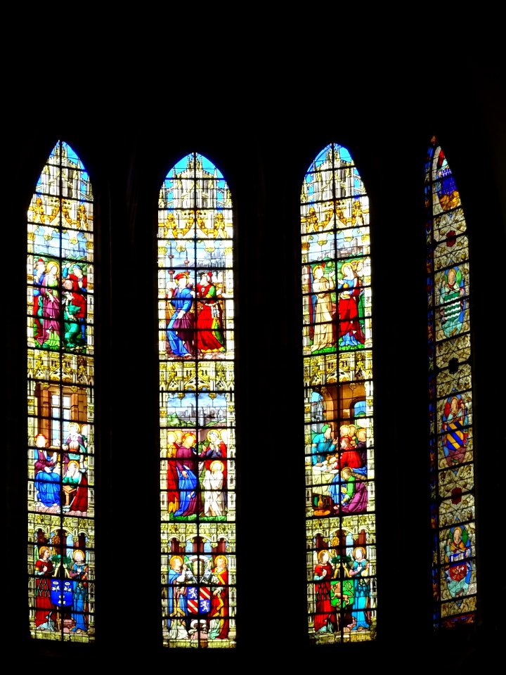 Vitraux, cathédrale Saint-Lazare, Autun, Saône-et-Loire 