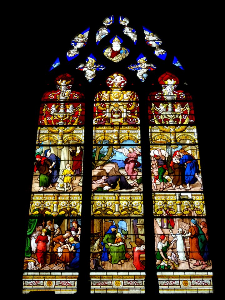 Vitraux, cathédrale Saint-Lazare, Autun, Saône-et-Loire 