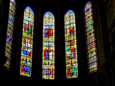 Vitraux, cathédrale Saint-Lazare, Autun, Saône-et-Loire 