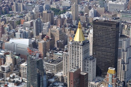 View aerial manhattan