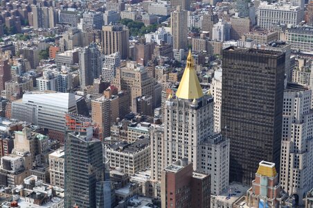 View aerial manhattan photo