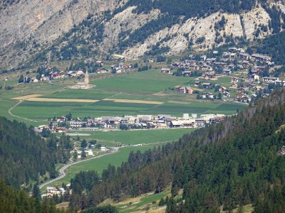 Ceillac et l'église Ste-Cécile, Hautes-Alpes 