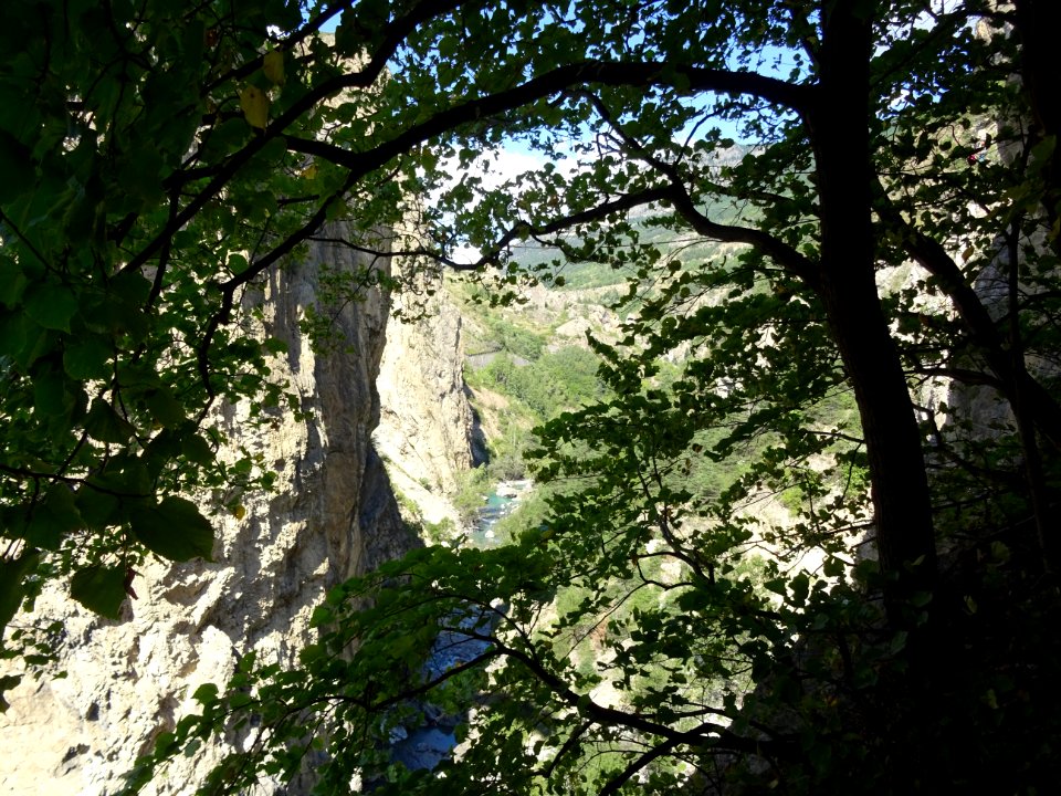 Clair-obscur dans les gorges de la Durance 