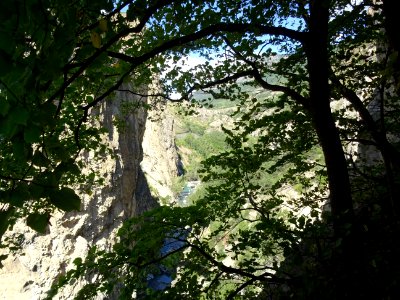 Clair-obscur dans les gorges de la Durance 