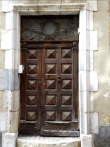 Porte dans la vieille ville, Briançon, Hautes-Alpes 