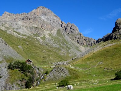 Gîte et troupeau à L'Alpe du Lauzet 