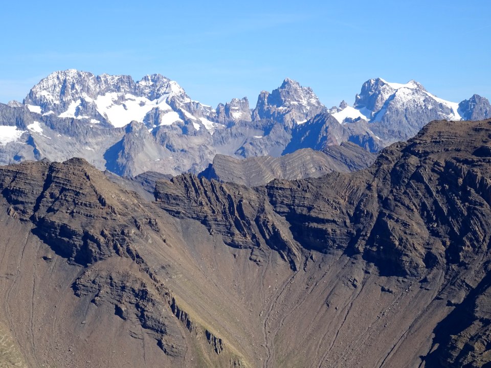 Ailefroide, Barre des Ecrins, Pic Sans Nom, Mont Pelvoux 