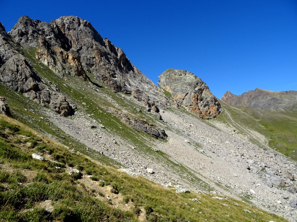 En descendant de l'Aiguillette du Lauzet 