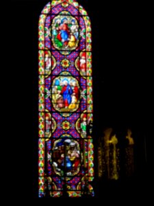 Vitrail, Cathédrale Saint-Vincent, Chalon-sur-Saône, Saône… 