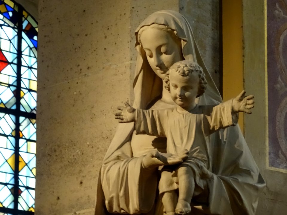 Vierge à l'enfant, église Notre-Dame-de-Grâce-de-Passy, an… 