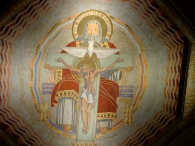 Fresque au plafond, église Saint-Pierre-de-Chaillot, 16e a… 